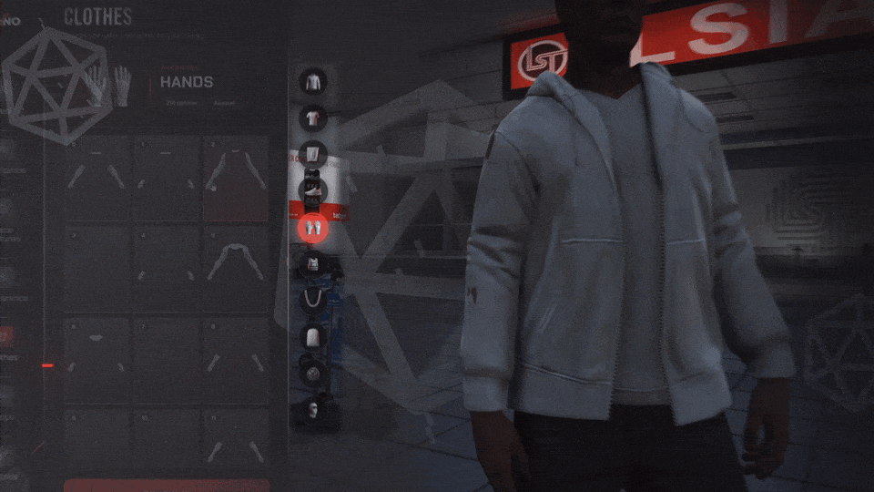 Appearance for FiveM, in game