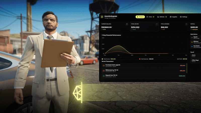 Business & Jobs Creator | ESX/QBCore/QBox | FiveM NANO Scripts thumbnail 6