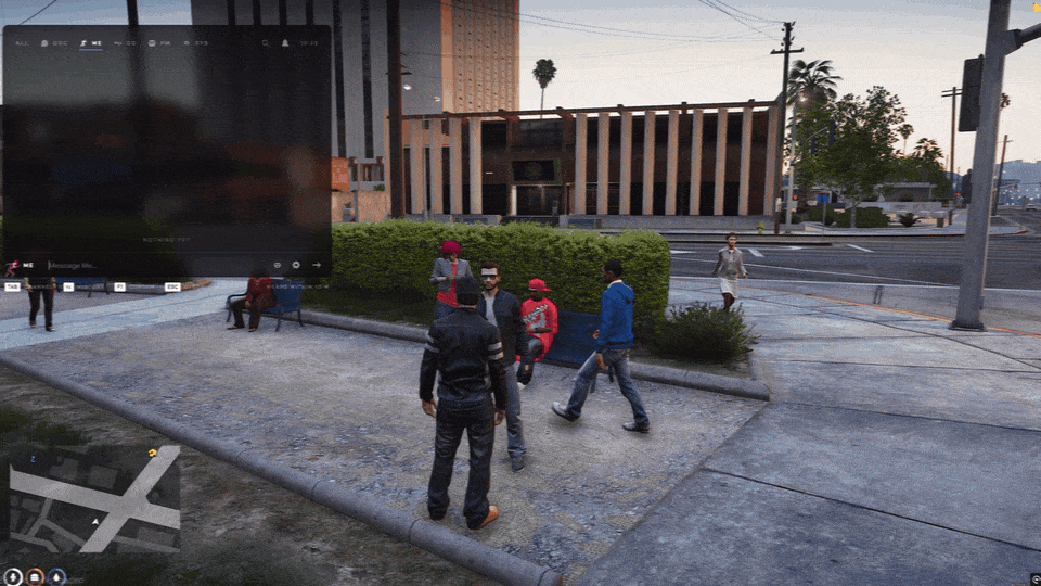 Chat for FiveM, in game