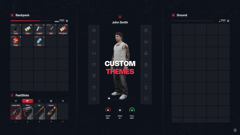 3 Switchable UI Themes + Clothing &amp; Ped Preview