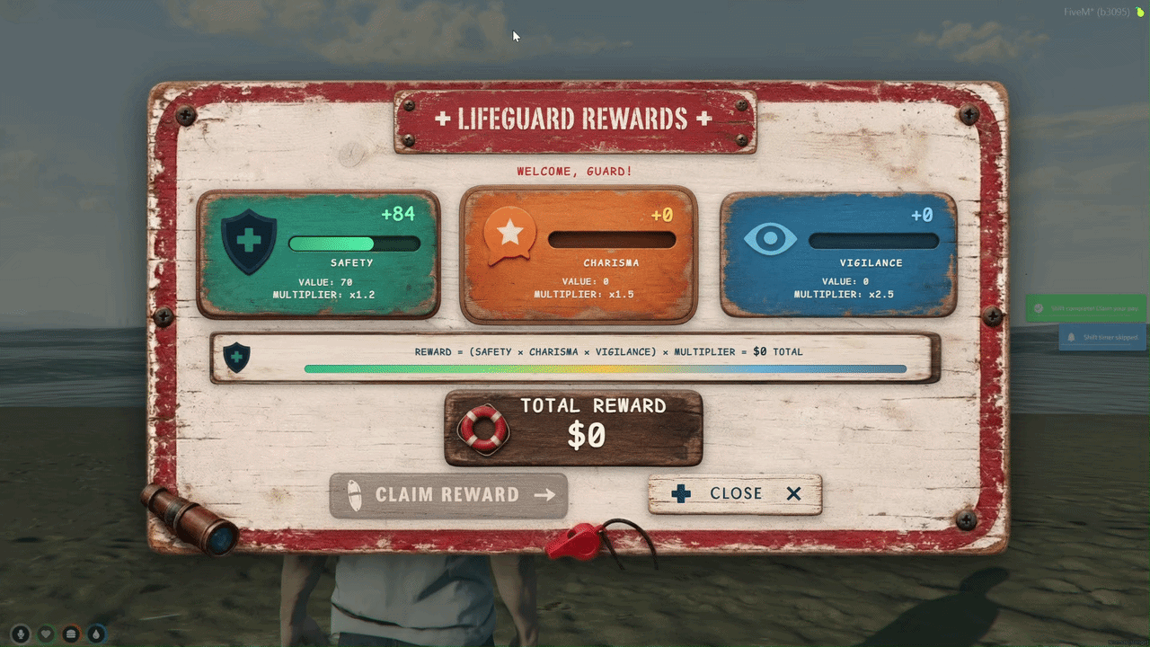 Shift Rewards UI