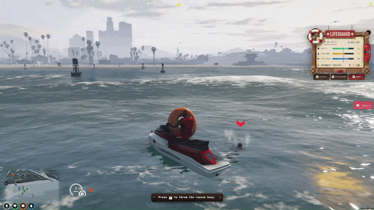 Rescue Buoy Throw