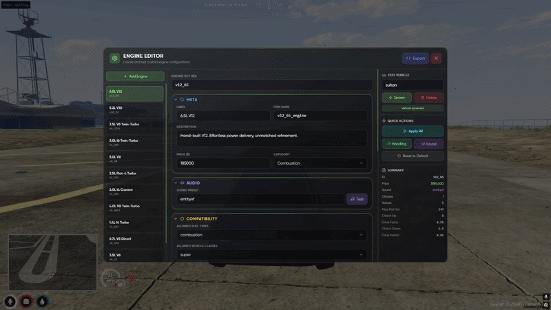 Engine Editor