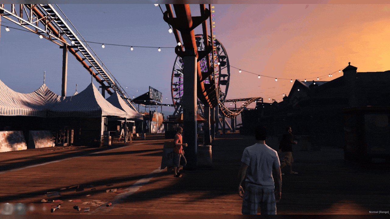 FiveM ESC menu with citizen card, wallet, server status, live map and news