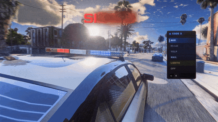 FiveM police sirens, ALPR plate reader, radar gun, signed ticket and wheel clamp
