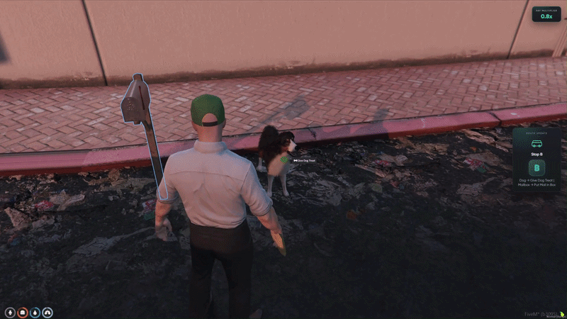 Postman Job for FiveM, in game