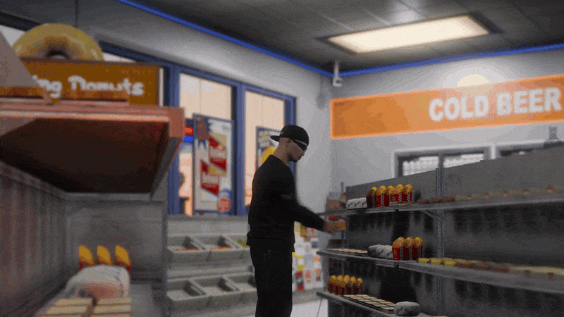 FiveM 24/7 store juice machine and drink dispenser with custom animations