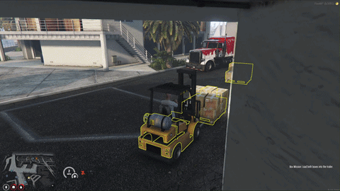 Transport Job for FiveM, in game