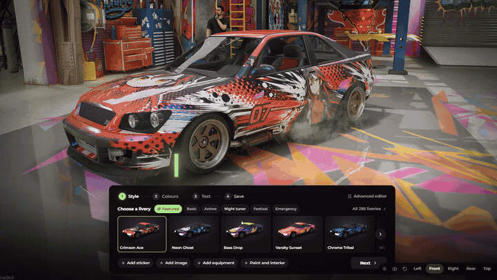 FiveM livery script: premade liveries painted live on a car for QBox, QBCore and ESX
