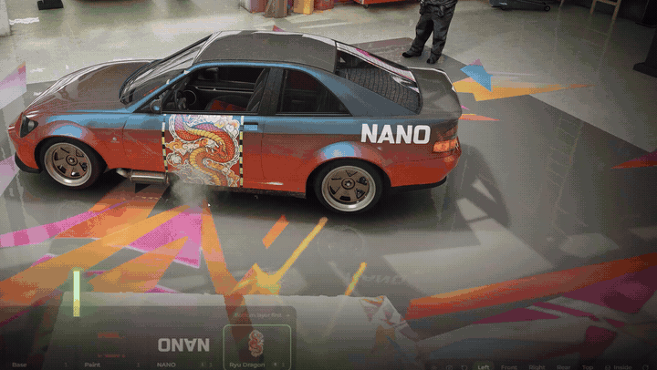 FiveM car sticker library with thousands of decals in the livery editor