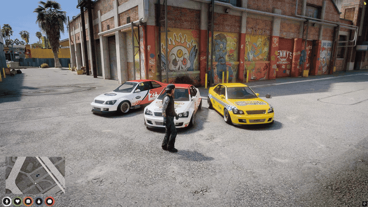 FiveM job vehicles: new add-on cars made from one base car, spawned by name